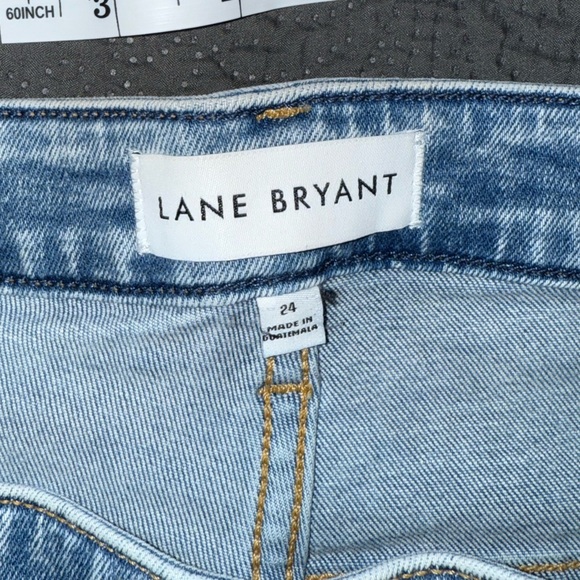 Lane Bryant Women’s 26 Distressed Skinny Jeans Medium Wash Stretch Denim - Picture 7 of 7